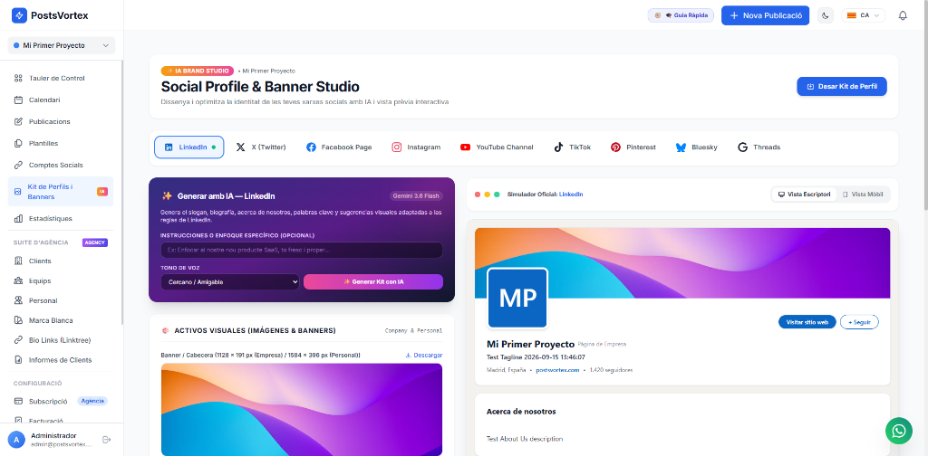 Social Profile & Banner Studio